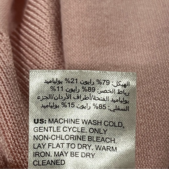 WHBM long sleeve pale pink open long cardigan/ duster - Picture 8 of 12